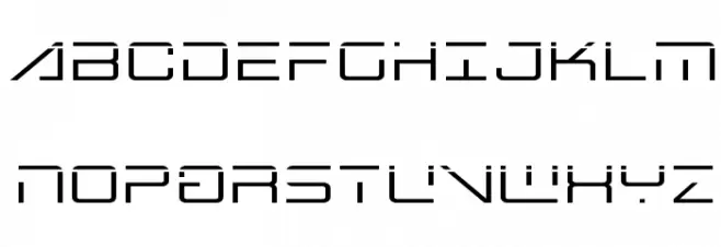 Banshee Pilot Laser Font UPPERCASE