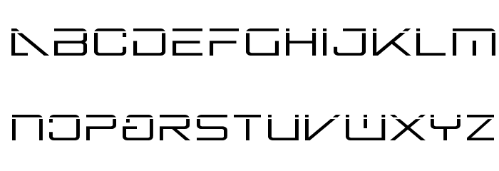 Banshee Pilot Laser Font LOWERCASE