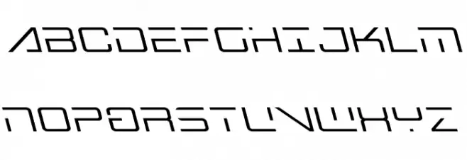 Banshee Pilot Leftalic Шрифта ВЕРХНИЙ