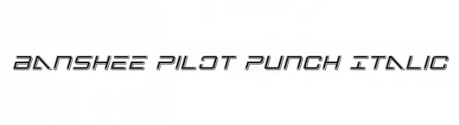 Banshee Pilot Punch Italic  Fuentes Gratis Descargar