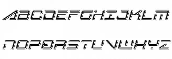 Banshee Pilot Punch Italic Caratteri MAIUSCOLE