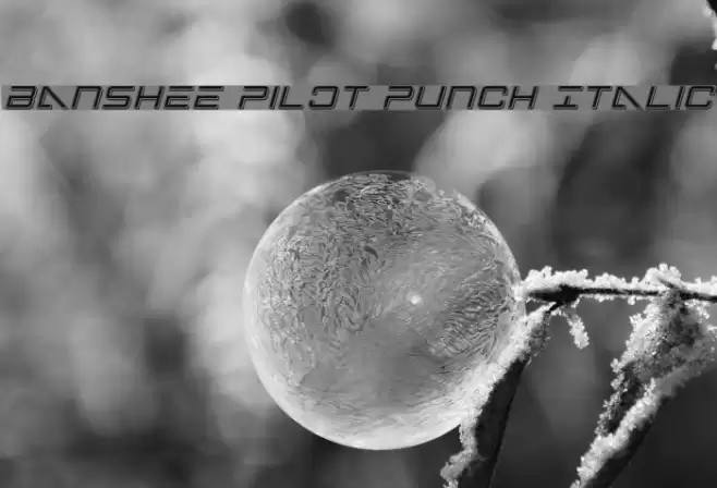 Banshee Pilot Punch Italic Font examples