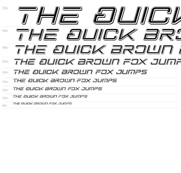 Banshee Pilot Punch Italic Waterfall