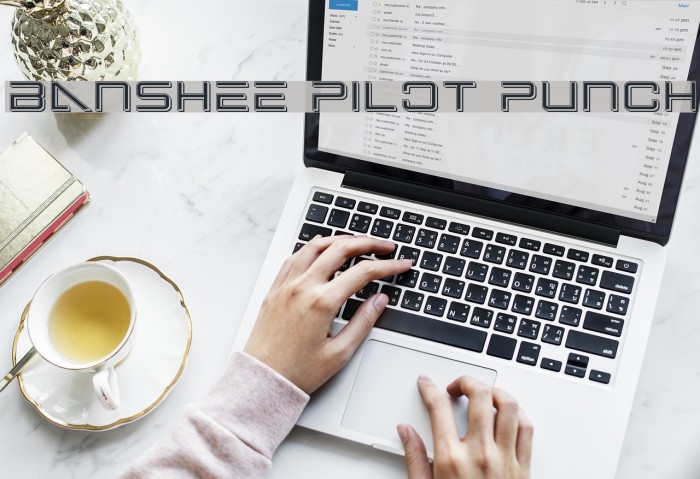 Banshee Pilot Punch Font examples