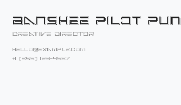 Banshee Pilot Punch Business Card