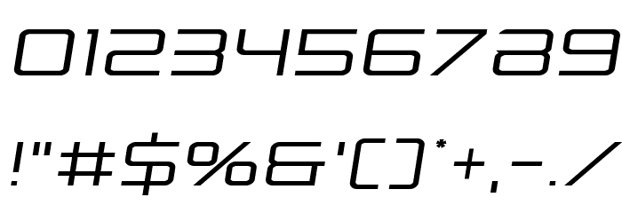 Banshee Pilot Semi-Italic Font OTHER CHARS