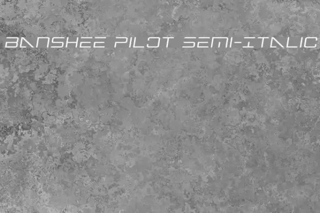Banshee Pilot Semi-Italic Example 3