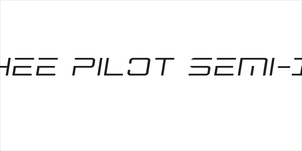Banshee Pilot Semi-Italic Logo