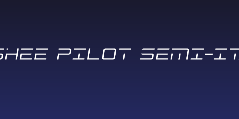 Banshee Pilot Semi-Italic Social Header