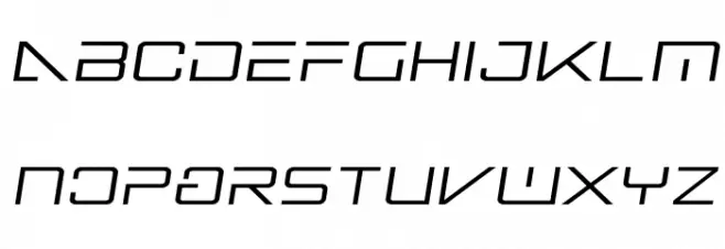 Banshee Pilot Semi-Italic फ़ॉन्ट लोअरकेस