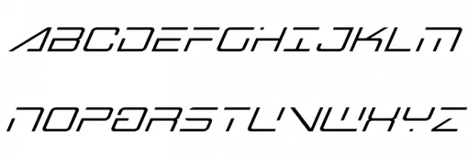 Banshee Pilot Super-Italic Fuentes MAYÚSCULAS