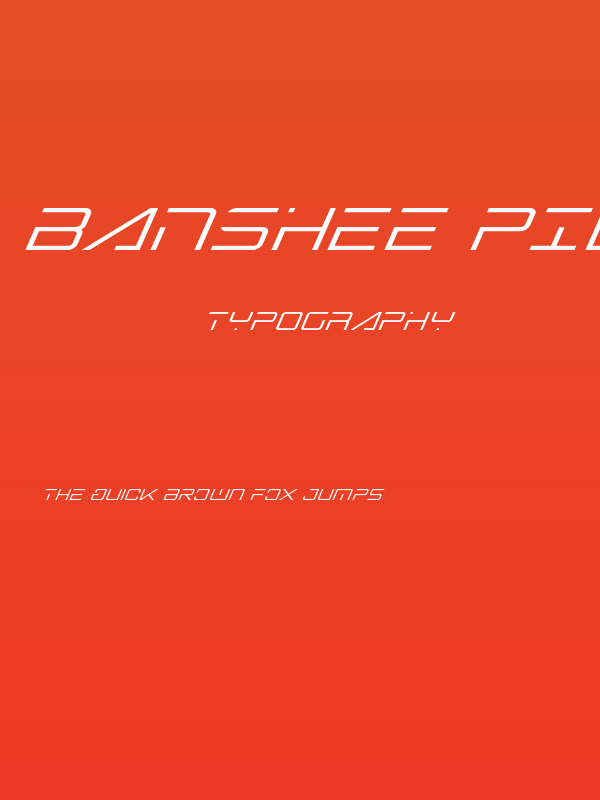 Banshee Pilot Super-Italic Poster