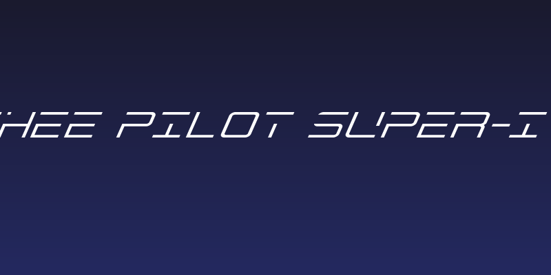 Banshee Pilot Super-Italic Social Header