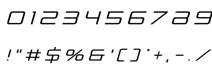 Banshee Pilot Title Italic Font OTHER CHARS