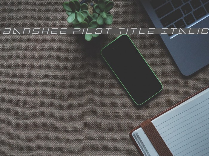 Banshee Pilot Title Italic Font examples