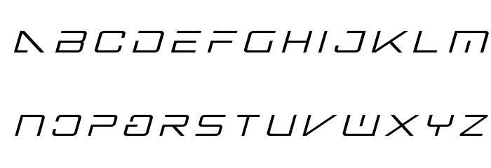 Banshee Pilot Title Italic Font LOWERCASE