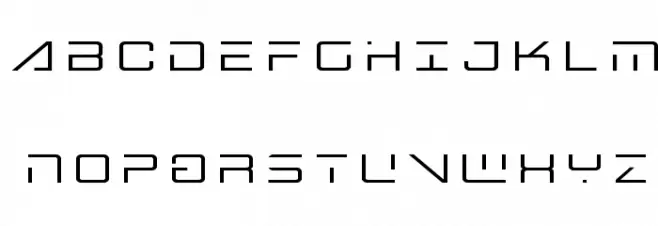 Banshee Pilot Title Schriftart Groß