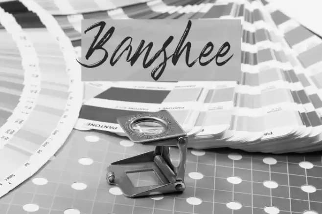 Banshee Font examples