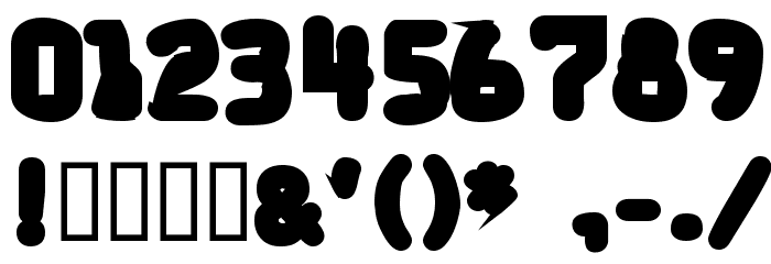 Bantarbjörn Heavy Font OTHER CHARS