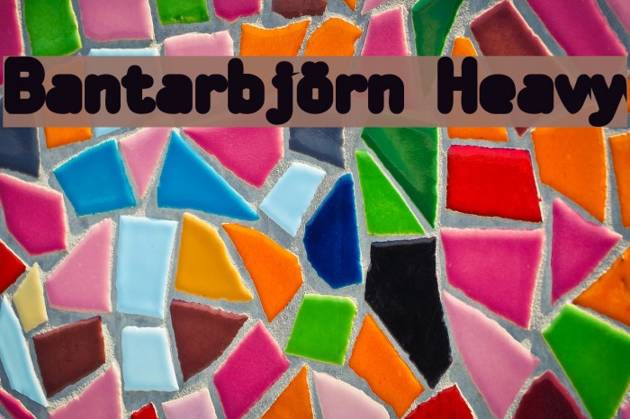 Bantarbjörn Heavy Font examples