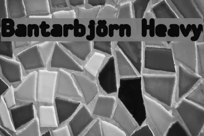 Bantarbjörn Heavy Caratteri examples