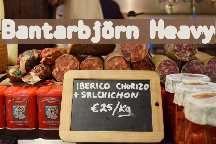 Bantarbjörn Heavy Font examples