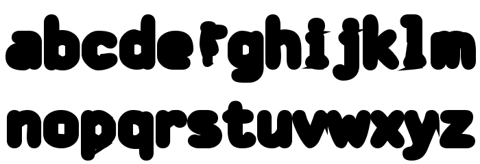 Bantarbjörn Heavy Font LOWERCASE