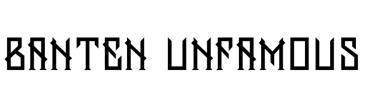 Banten Unfamous Шрифта