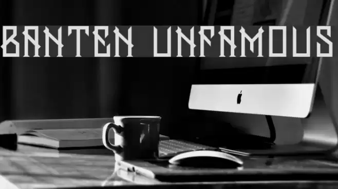 Banten Unfamous Font examples