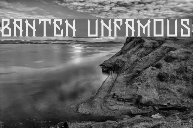Banten Unfamous Font examples