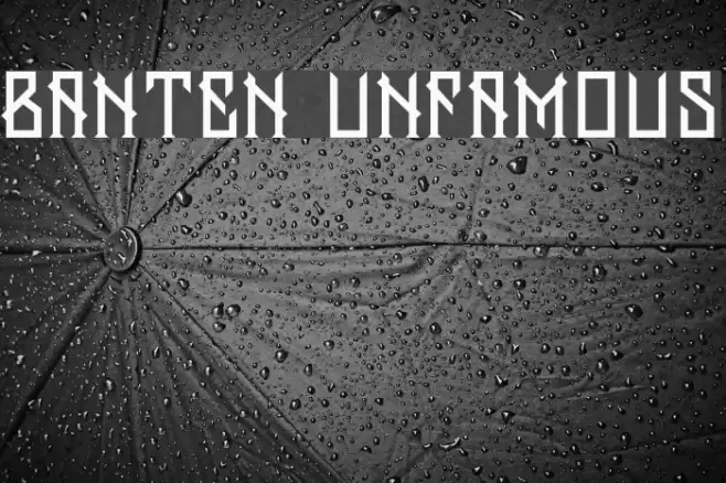 Banten Unfamous Font examples