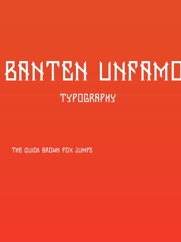 Banten Unfamous Poster