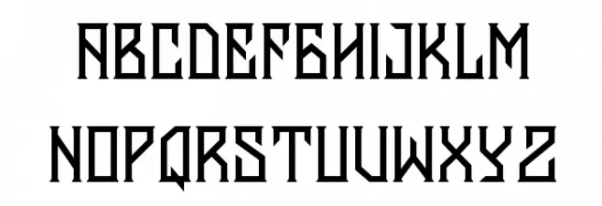 BantenUnfamous2 Schriftart Groß