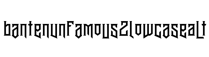 BantenUnfamous2LowcaseAlt  Free Fonts Download