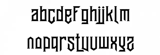 BantenUnfamous2LowcaseAlt 字体 大写