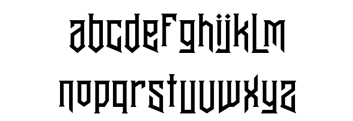 BantenUnfamous2LowcaseAlt Font LOWERCASE