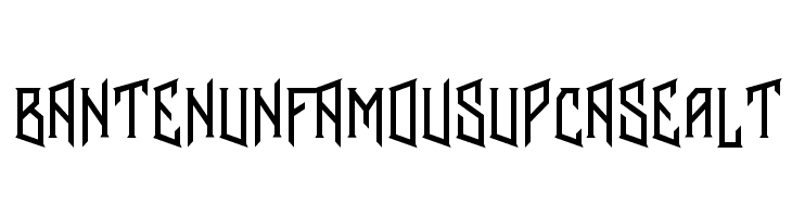 BantenUnfamous2UpcaseAlt Шрифта