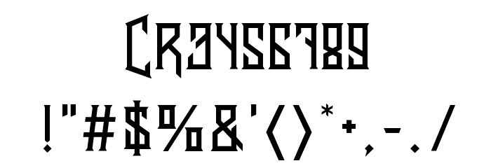 BantenUnfamous2UpcaseAlt Font OTHER CHARS