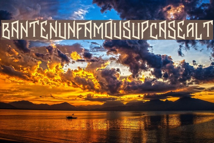 BantenUnfamous2UpcaseAlt Font examples