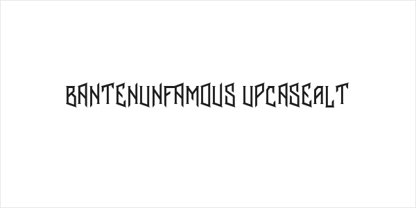 BantenUnfamous2UpcaseAlt Logo