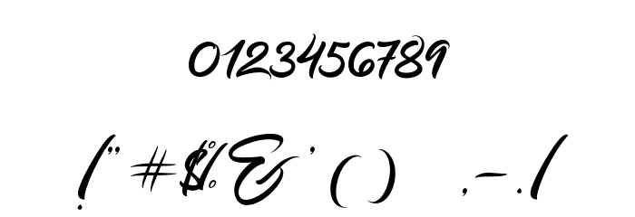 Bantham Font OTHER CHARS