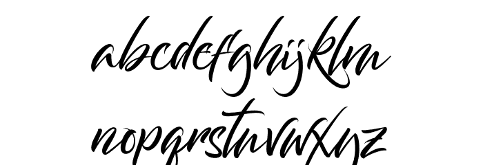 Bantham Font LOWERCASE