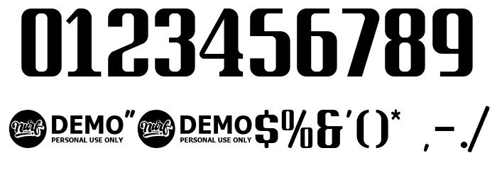 Banthern Personal Use Font OTHER CHARS