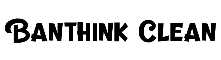 Banthink Clean  免费字体下载