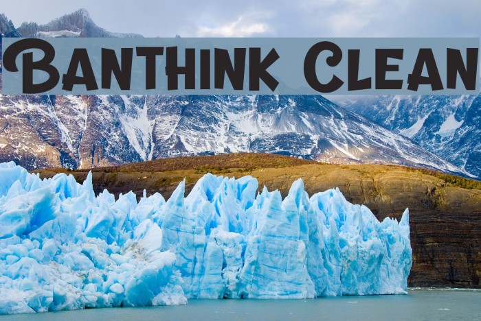 Banthink Clean Font examples
