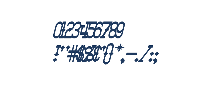 Bantorain Bold Italic Other Characters