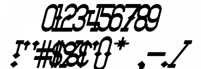 Bantorain Bold Italic Font OTHER CHARS