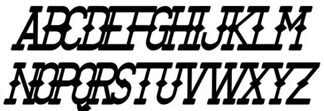 Bantorain Bold Italic फ़ॉन्ट अपरकेस
