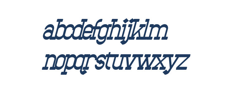 Bantorain Bold Italic Lowercase