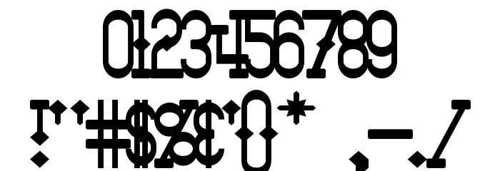 Bantorain Bold Font OTHER CHARS